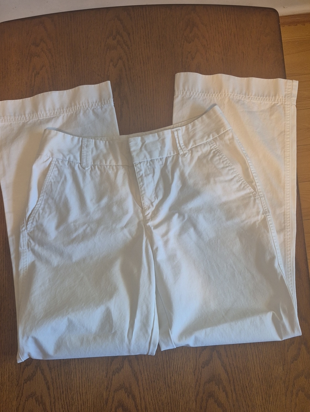 Eddie Bauer White Womens Mercer Fit Pants Size 8